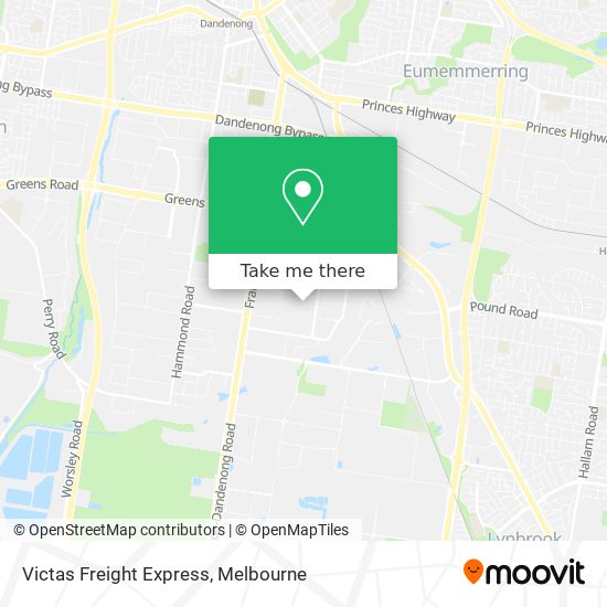 Victas Freight Express map