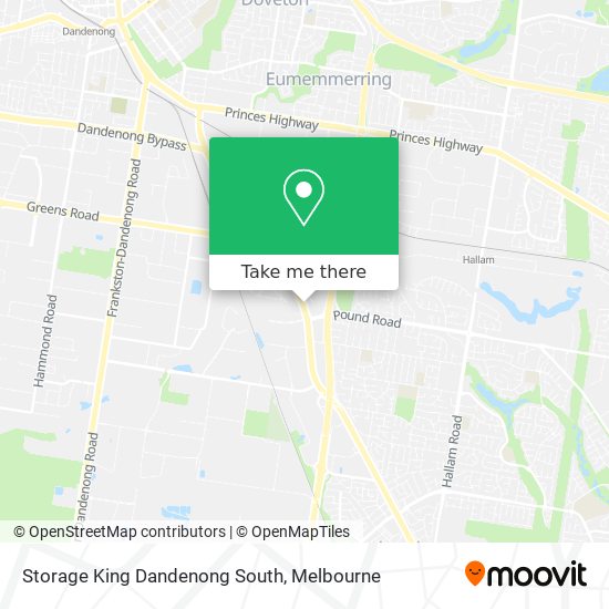 Storage King Dandenong South map