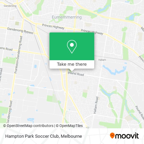 Hampton Park Soccer Club map