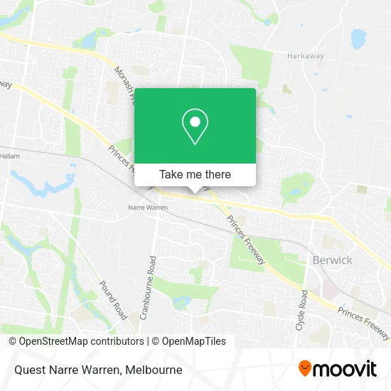 Quest Narre Warren map