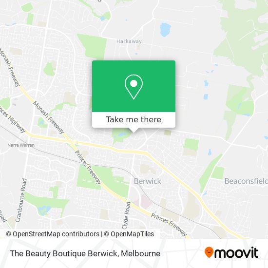 The Beauty Boutique Berwick map