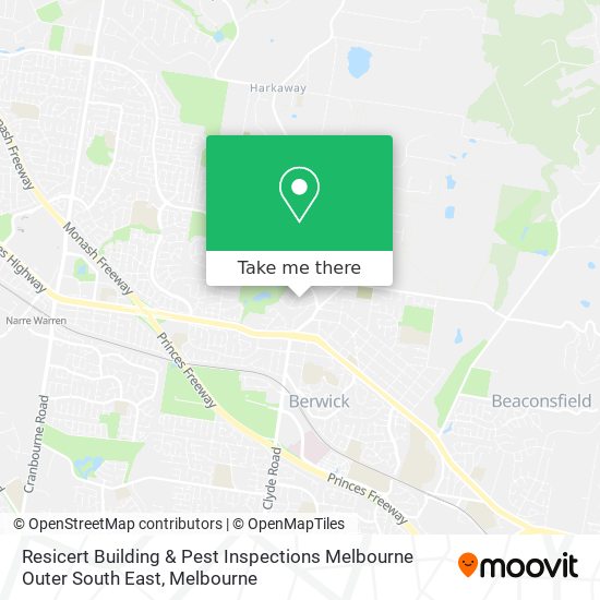 Resicert Building & Pest Inspections Melbourne Outer South East map