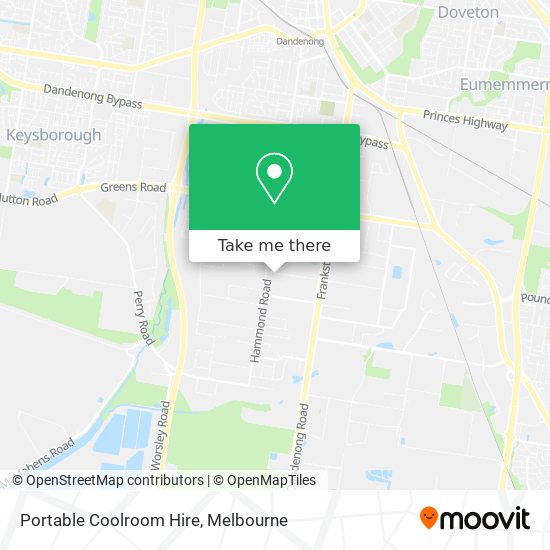 Portable Coolroom Hire map