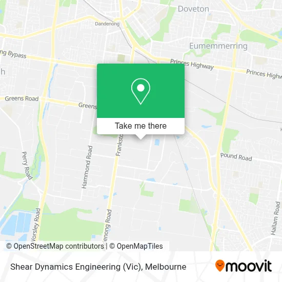 Mapa Shear Dynamics Engineering (Vic)