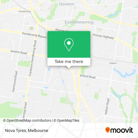 Nova Tyres map