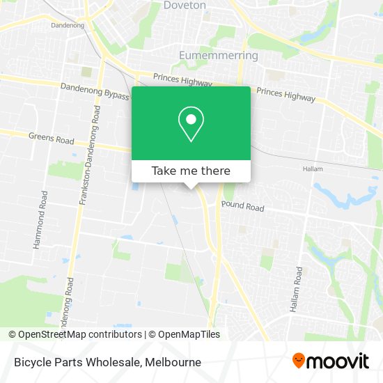 Bicycle Parts Wholesale map