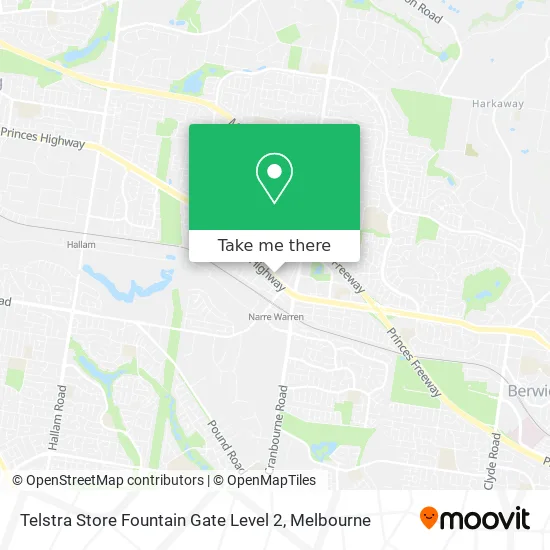Telstra Store Fountain Gate Level 2 map