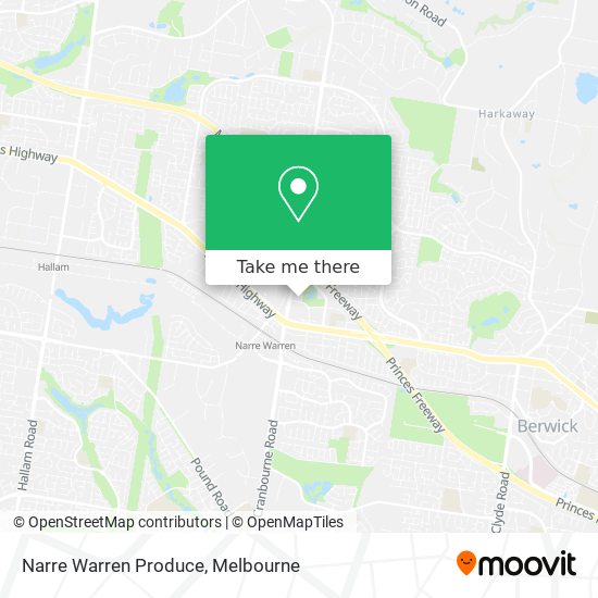 Mapa Narre Warren Produce