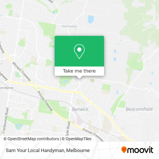 Sam Your Local Handyman map