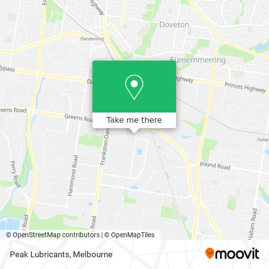 Peak Lubricants map