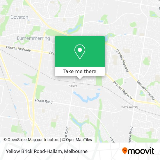 Yellow Brick Road-Hallam map