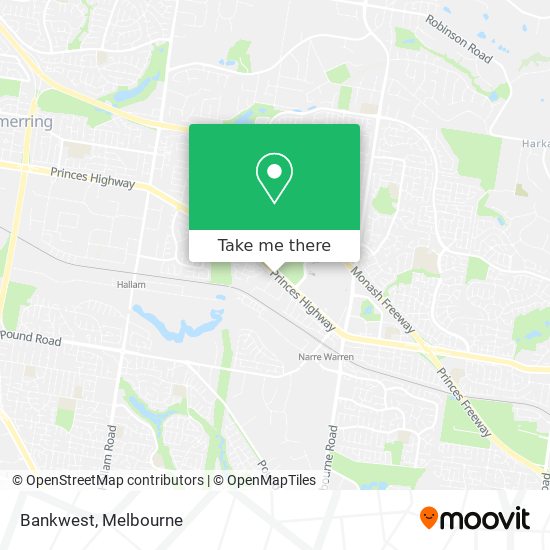 Bankwest map