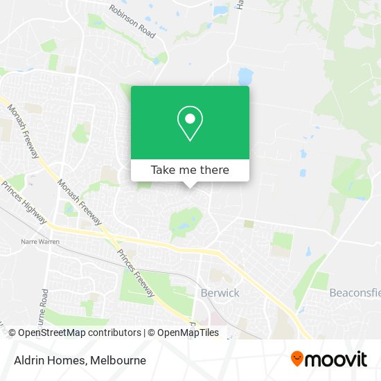 Aldrin Homes map