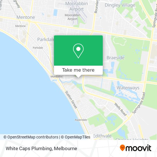 White Caps Plumbing map