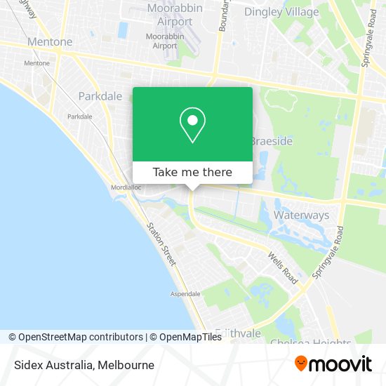 Sidex Australia map