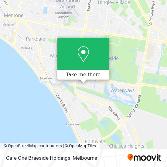 Cafe One Braeside Holdings map
