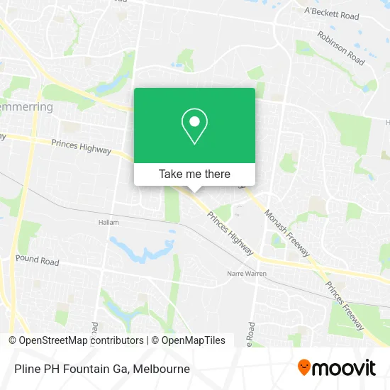 Pline PH Fountain Ga map
