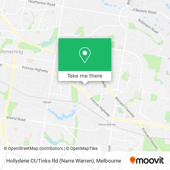 Hollydene Ct / Tinks Rd (Narre Warren) map