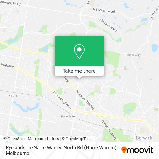 Mapa Ryelands Dr / Narre Warren North Rd