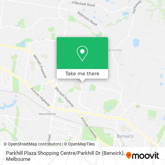 Parkhill Plaza Shopping Centre / Parkhill Dr (Berwick) map