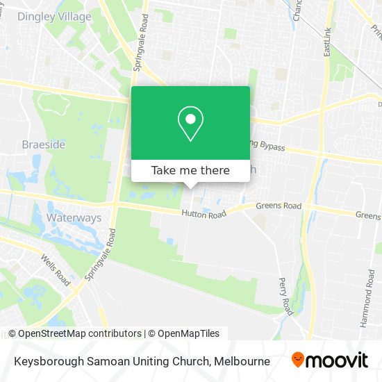 Keysborough Samoan Uniting Church map