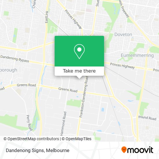 How to get to Dandenong Signs in Dandenong South by Bus or Train?