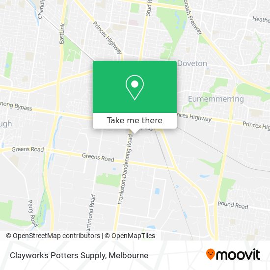 Clayworks Potters Supply map