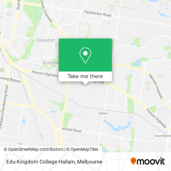 Edu-Kingdom College Hallam map