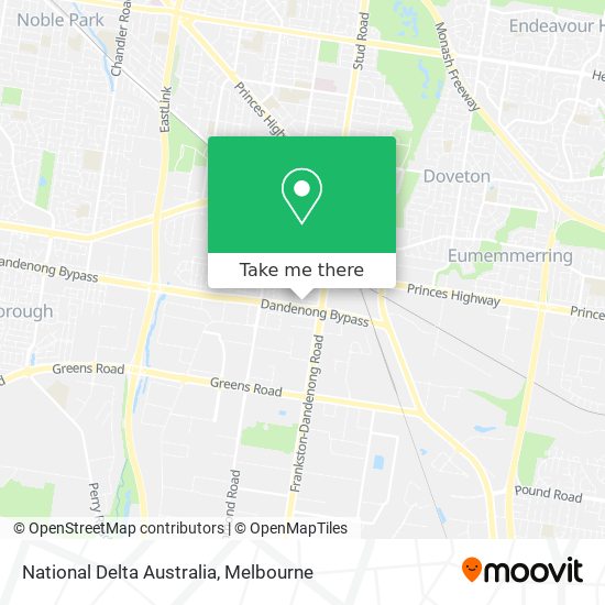 National Delta Australia map