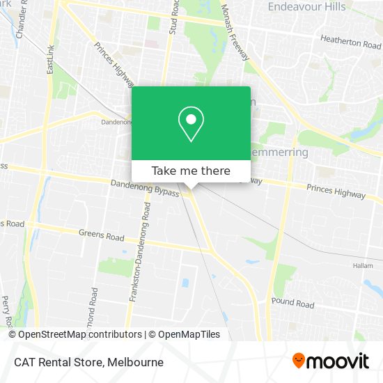 CAT Rental Store map
