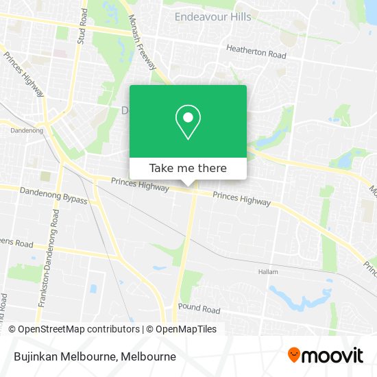 Bujinkan Melbourne map