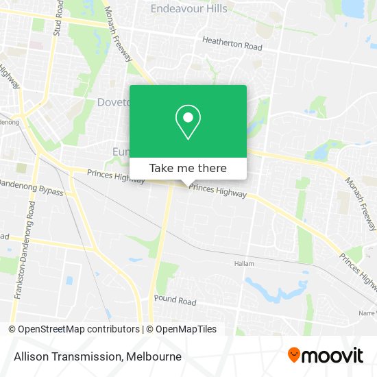 Allison Transmission map
