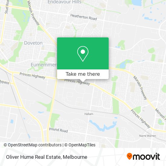 Oliver Hume Real Estate map