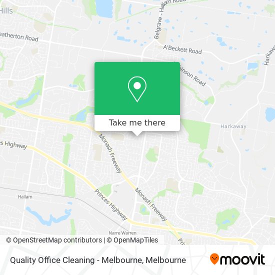 Mapa Quality Office Cleaning - Melbourne