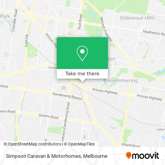 Simpson Caravan & Motorhomes map