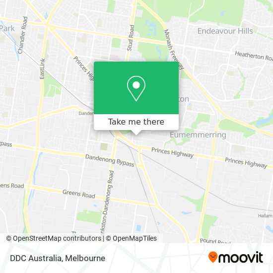 DDC Australia map