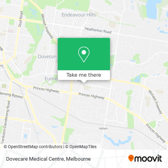 Mapa Dovecare Medical Centre