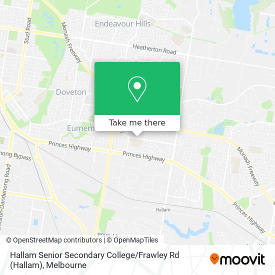 Hallam Senior Secondary College / Frawley Rd map