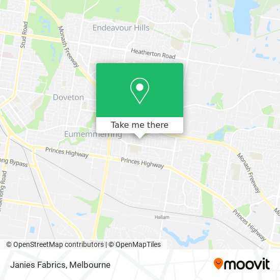 Janies Fabrics map