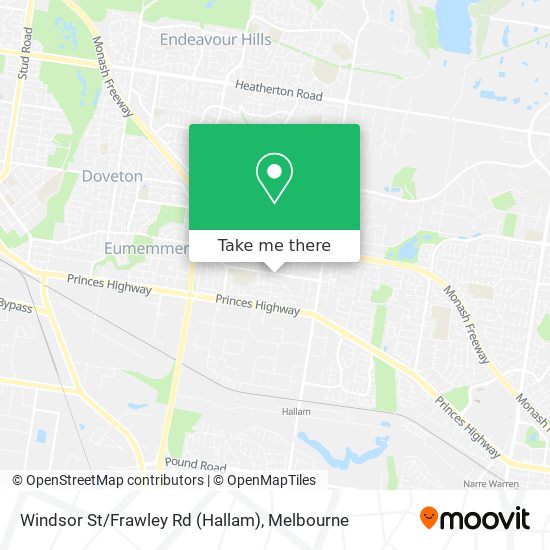 Windsor St/Frawley Rd (Hallam) map