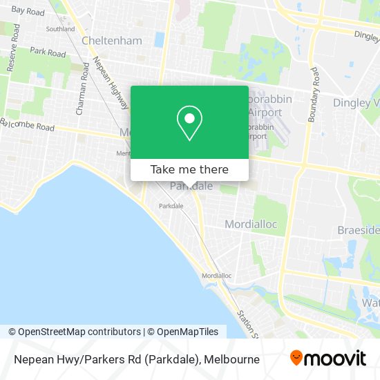 Mapa Nepean Hwy / Parkers Rd (Parkdale)