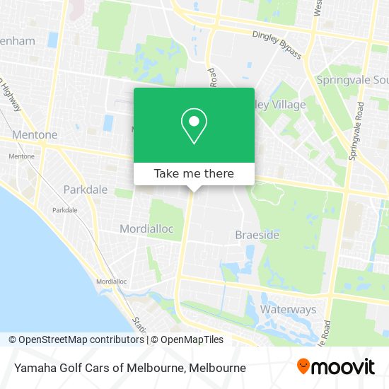 Mapa Yamaha Golf Cars of Melbourne