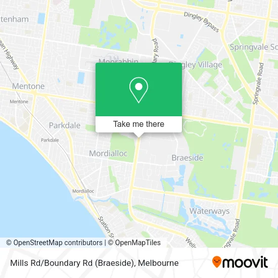 Mills Rd / Boundary Rd (Braeside) map