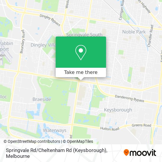 Mapa Springvale Rd / Cheltenham Rd (Keysborough)