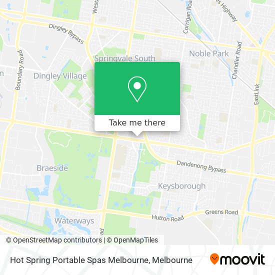 Hot Spring Portable Spas Melbourne map