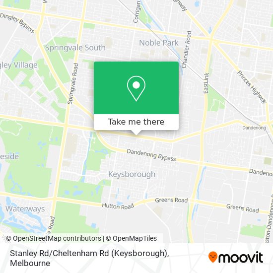 Mapa Stanley Rd / Cheltenham Rd (Keysborough)