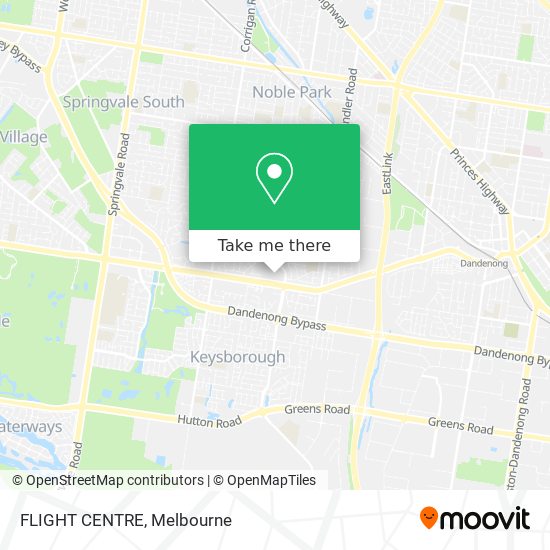 FLIGHT CENTRE map