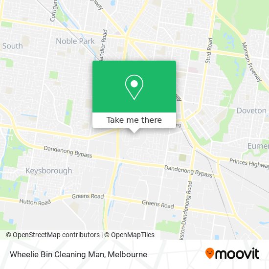 Wheelie Bin Cleaning Man map