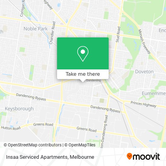 Insaa Serviced Apartments map