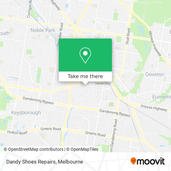 Dandy Shoes Repairs map